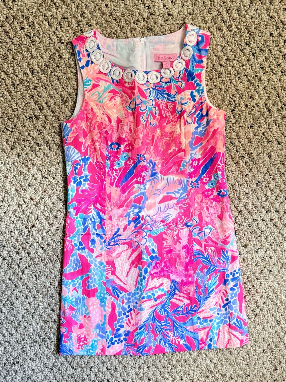 Lilly Pulitzer Mini Mila Shift Dress Aquadesiac Print | Girls Size 8